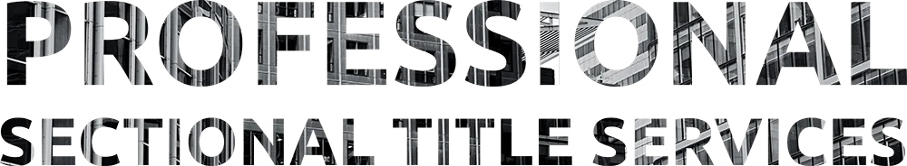 Professional Sectional Title Services Word Logo